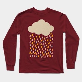 Cute cloud colorful drops Long Sleeve T-Shirt